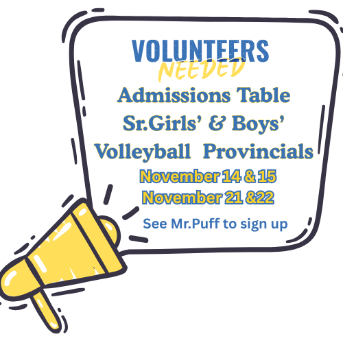 Volunteers Needed for Provincial Vollyeball