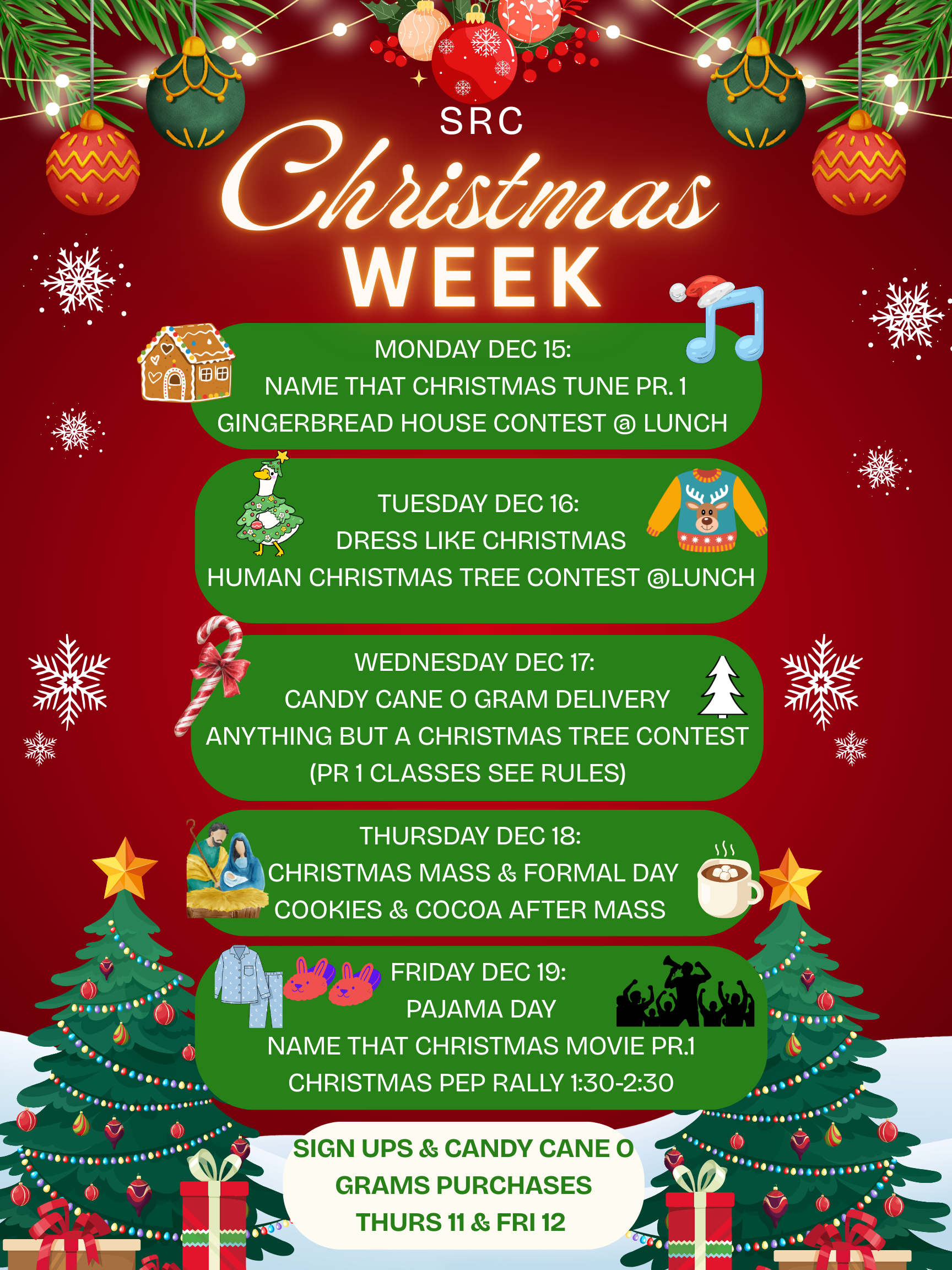 SRC Christmas Week (15th -19th)