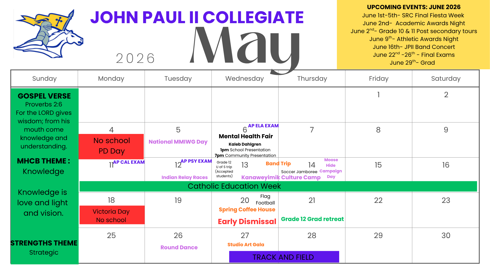 May Events Calendar 